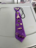 junk tie , purple